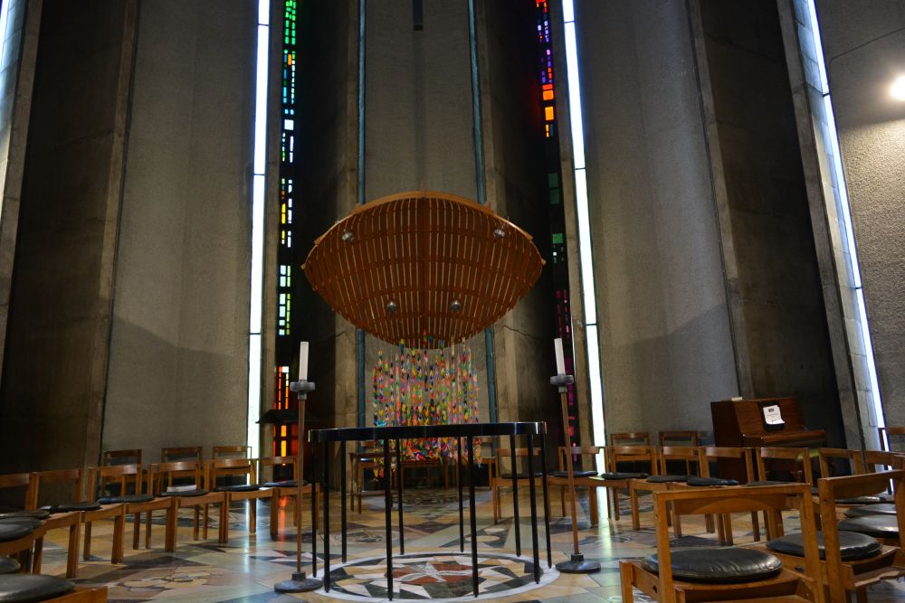 Chapel of Unity Einar Forseth designed floor stained glass window ...